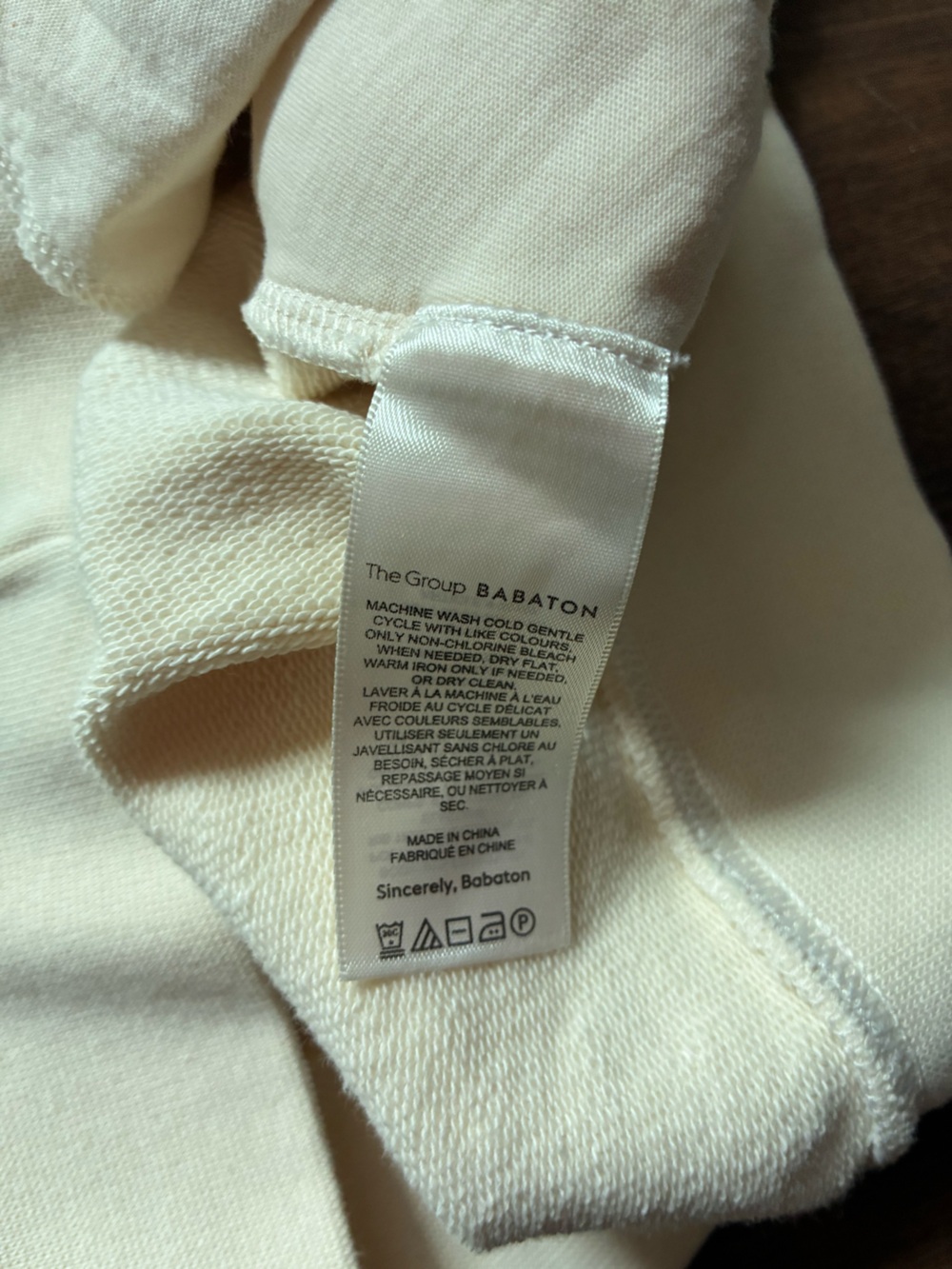 Butter Cream Mock Neck Sweater - Minimal Casual Pullover - Picture 5 of 6